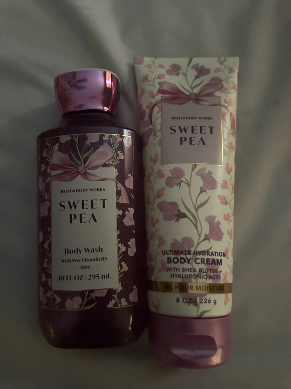 Bath & Body Works Sweet Pea Body Wash & Body Cream Set - Pink- NWT💖